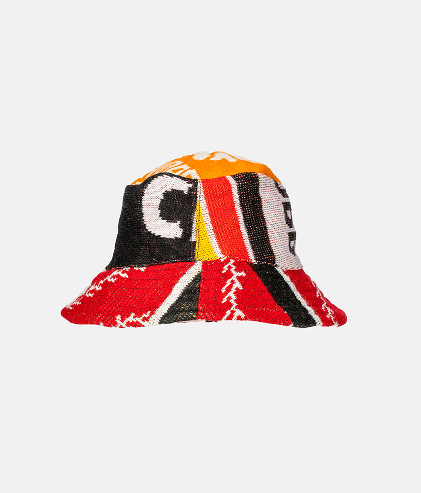 <tc>RECUPERO 2of25 Pre-loved scarves custom bucket hat</tc>