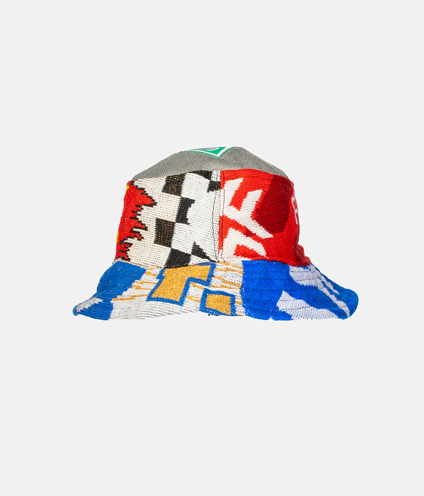 <tc>RECUPERO 6of25 Pre-loved scarves custom bucket hat</tc>