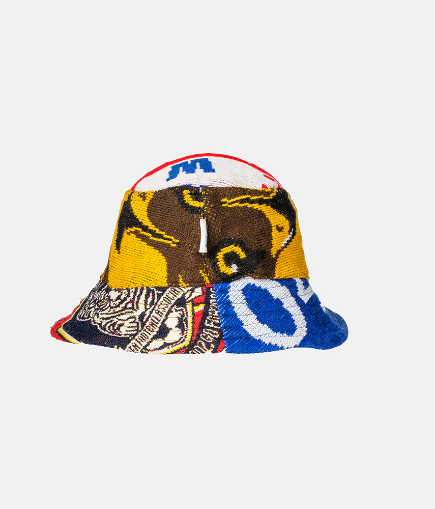 RECUPERO 5di25 Pre-loved scarves custom bucket hat