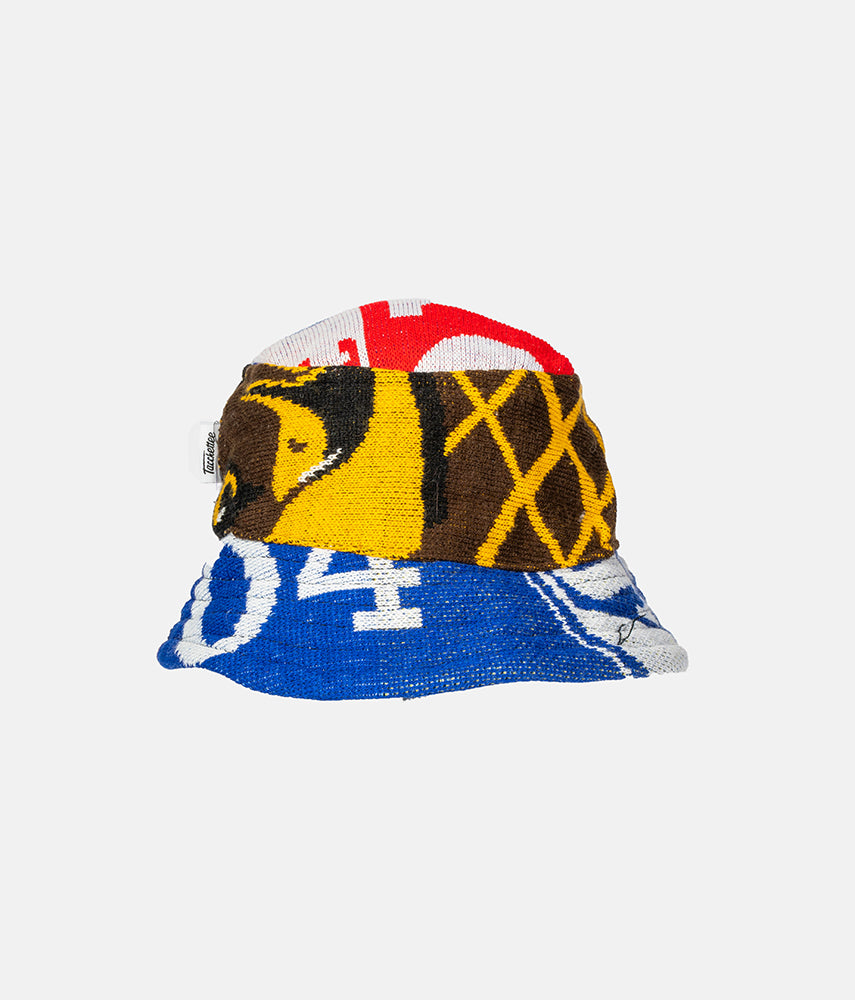 <tc>RECUPERO 5of25 Pre-loved scarves custom bucket hat</tc>