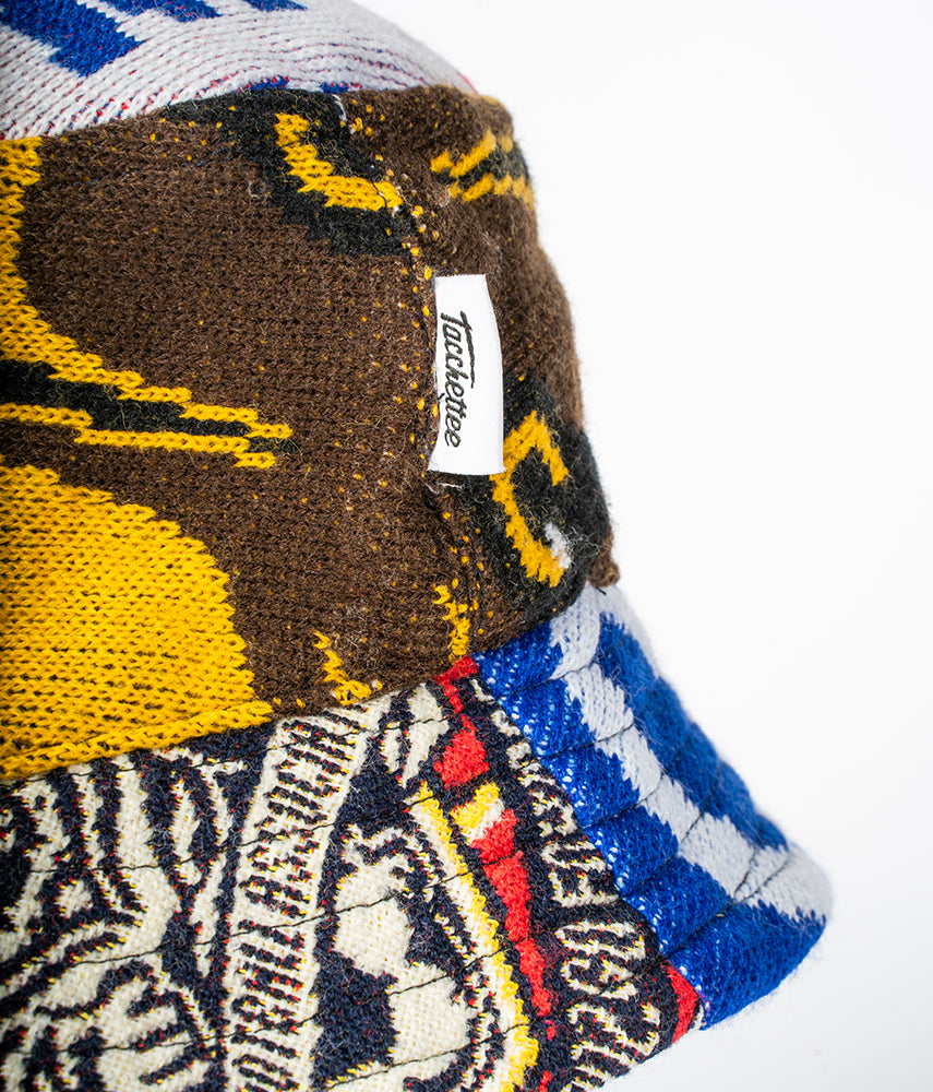 RECUPERO 5di25 Pre-loved scarves custom bucket hat