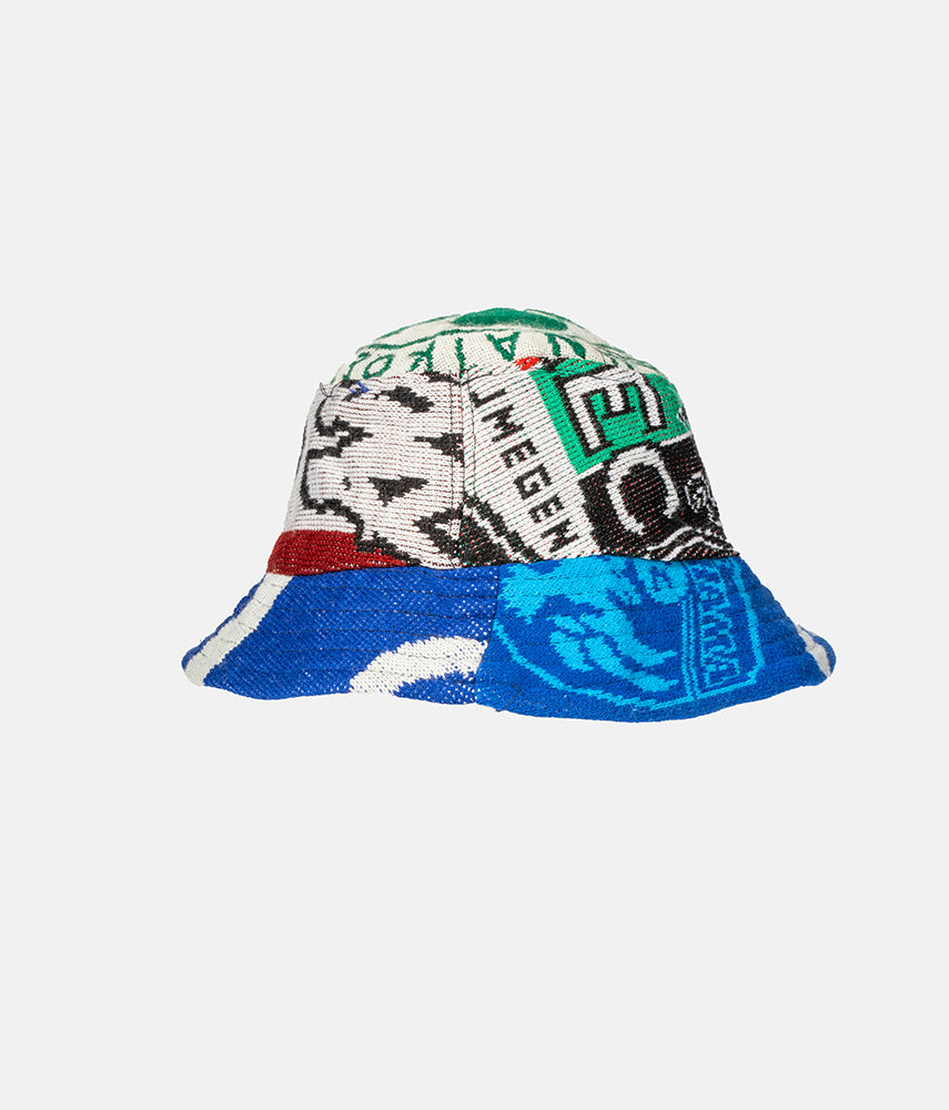 <tc>RECUPERO 8of25 Pre-loved scarves custom bucket hat</tc>