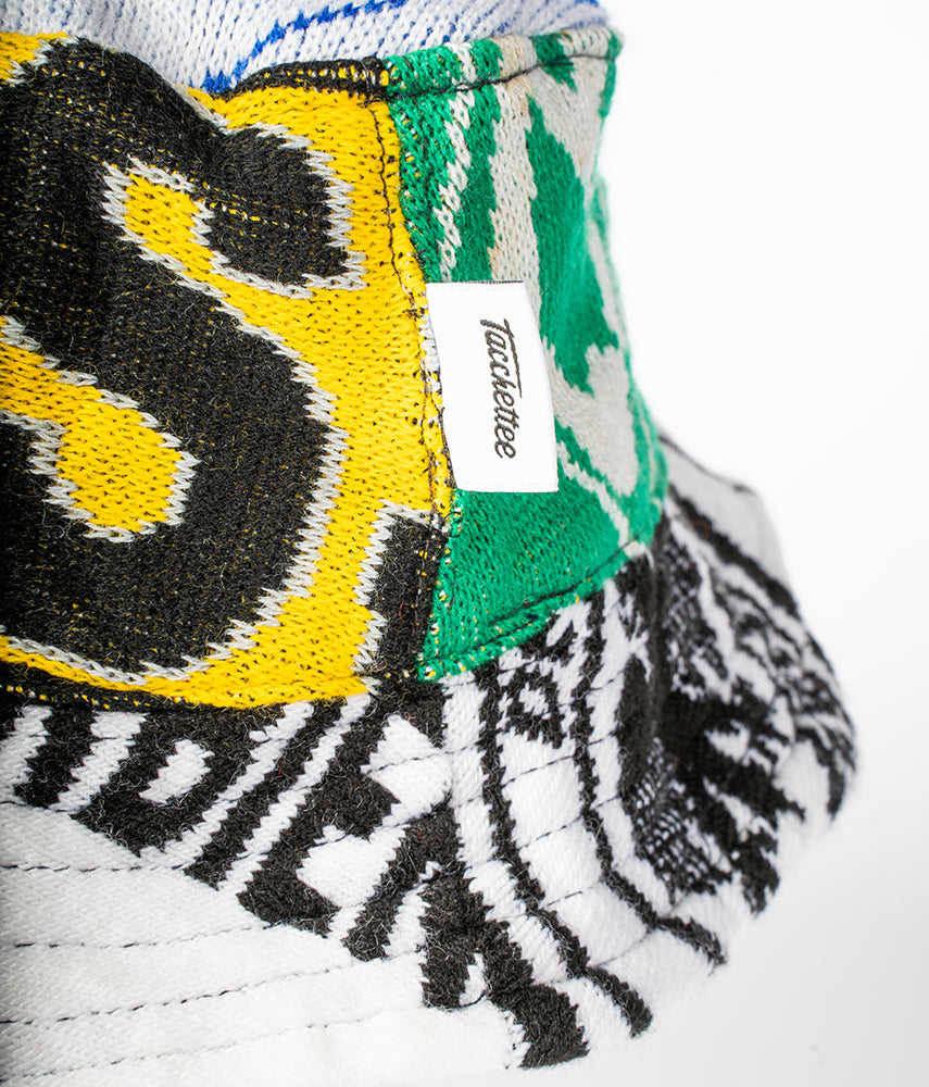 <tc>RECUPERO 11of25 Pre-loved scarves custom bucket hat</tc>