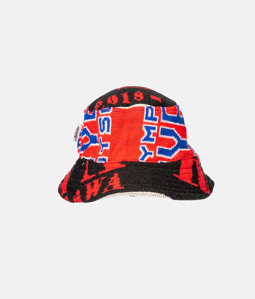 RECUPERO 12di25 Pre-loved scarves custom bucket hat