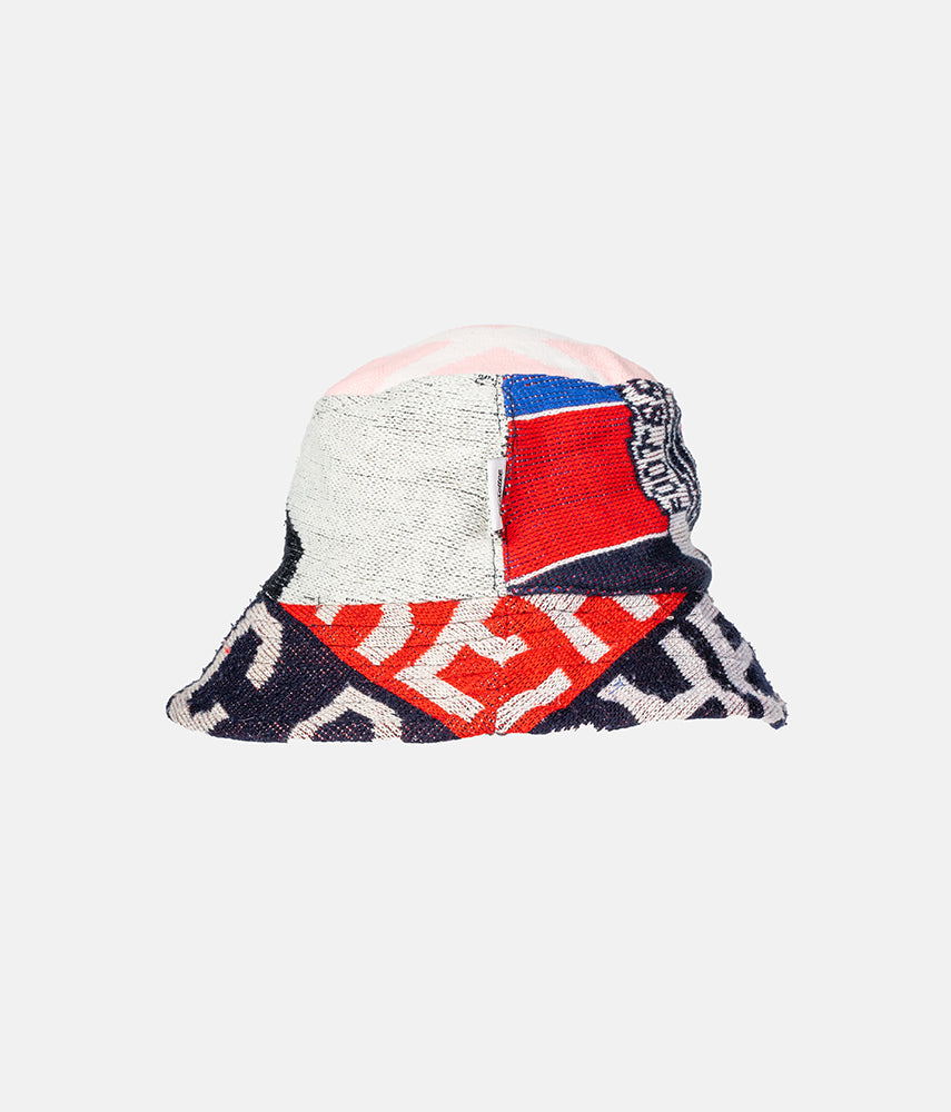 <tc>RECUPERO 14of25 Pre-loved scarves custom bucket hat</tc>