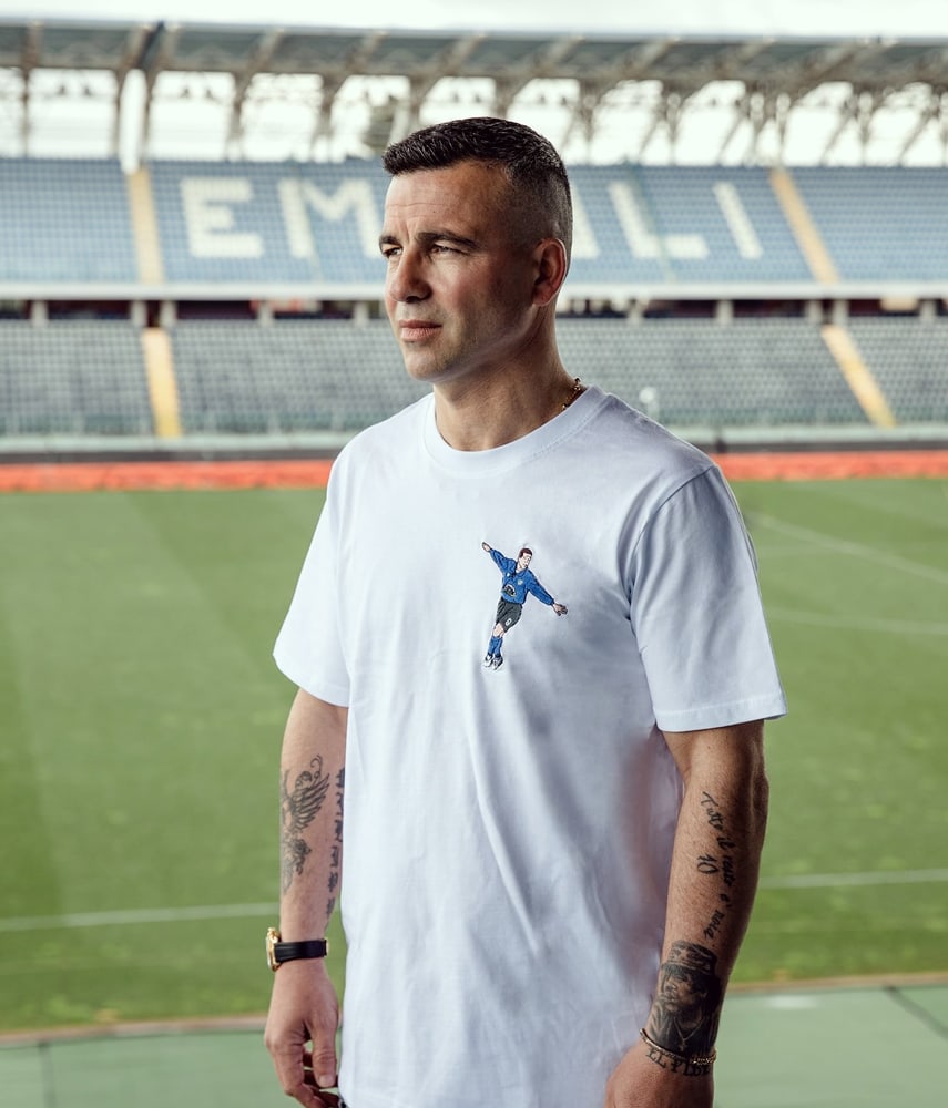DI NATALE - EMPOLI F.C. T-shirt ricamata - Tacchettee