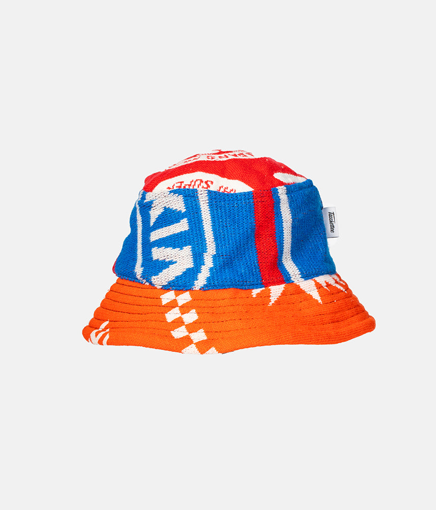 <tc>RECUPERO 17of25 Pre-loved scarves custom bucket hat</tc>