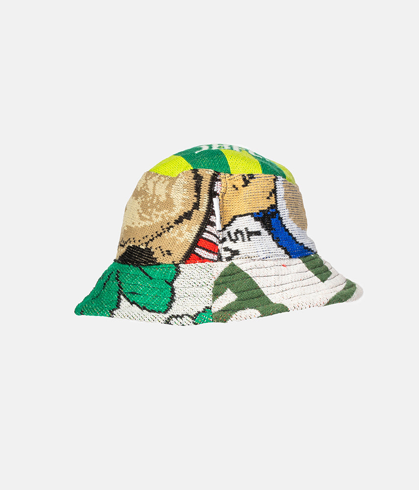 <tc>RECUPERO 19of25 Pre-loved scarves custom bucket hat</tc>