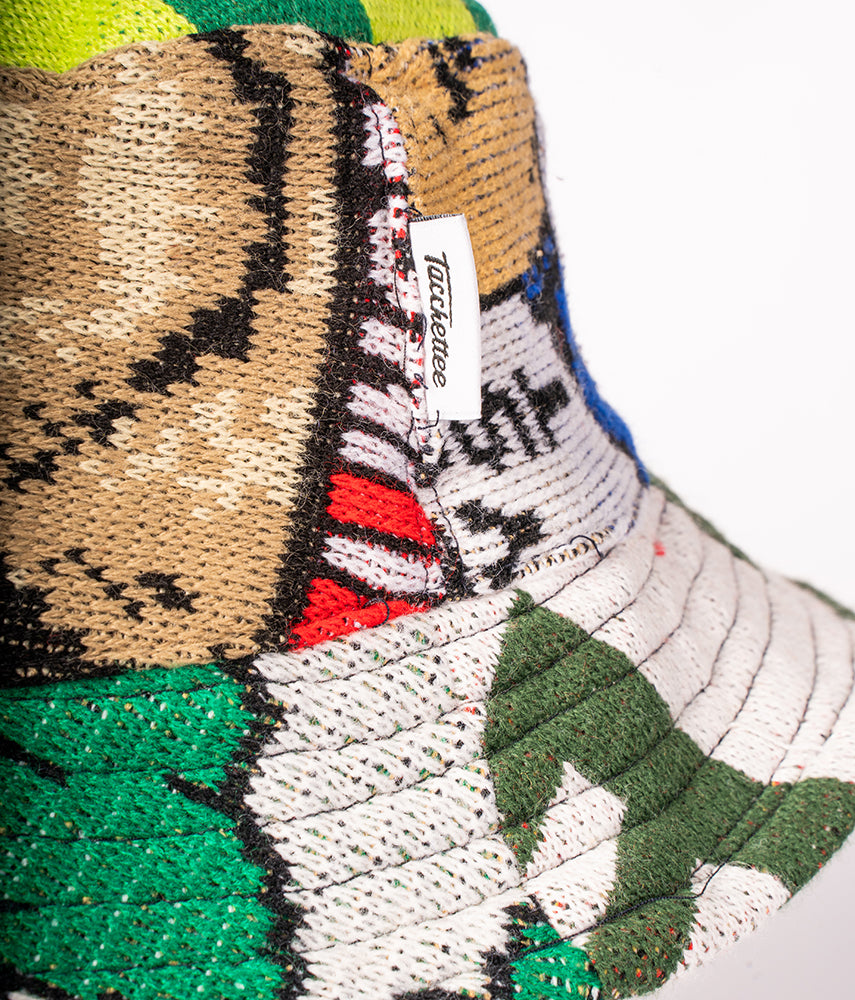 <tc>RECUPERO 19of25 Pre-loved scarves custom bucket hat</tc>