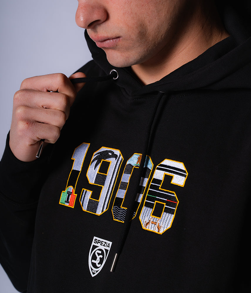 1906 Felpa cappuccio Spezia x Kappa x Tacchettee