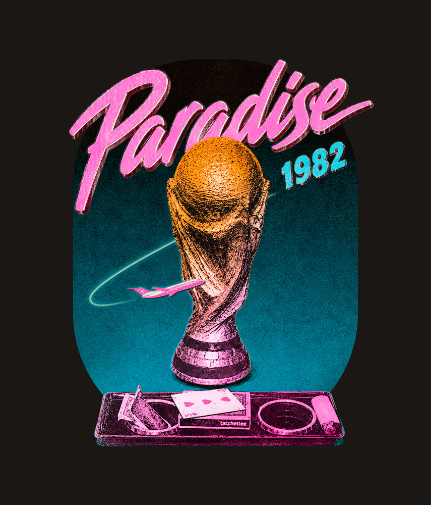 1982: PARADISE T-shirt stampata
