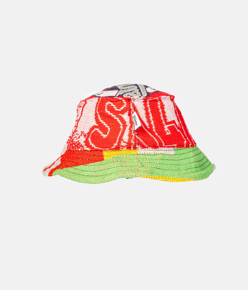 <tc>RECUPERO 21of25 Pre-loved scarves custom bucket hat</tc>