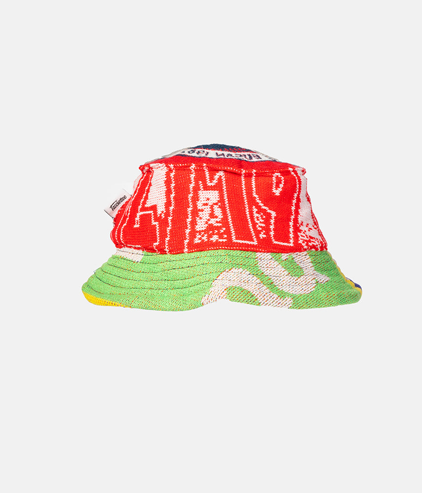 <tc>RECUPERO 21of25 Pre-loved scarves custom bucket hat</tc>