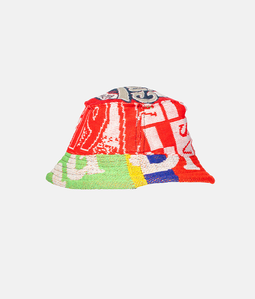 <tc>RECUPERO 21of25 Pre-loved scarves custom bucket hat</tc>