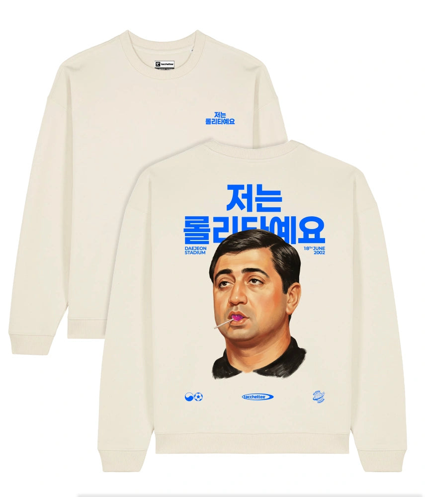 2002: MOI... LOLITA Felpa girocollo oversize - Crema