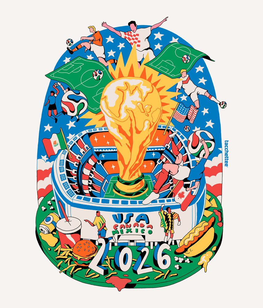 2026: WORLD CUP T-shirt stampata