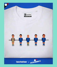 Abbracciamoci forte - Tacchettee X CALCIATORIBRUTTI T-shirt stampata - Tacchettee