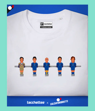 Abbracciamoci forte - Tacchettee X CALCIATORIBRUTTI T-shirt stampata - Tacchettee