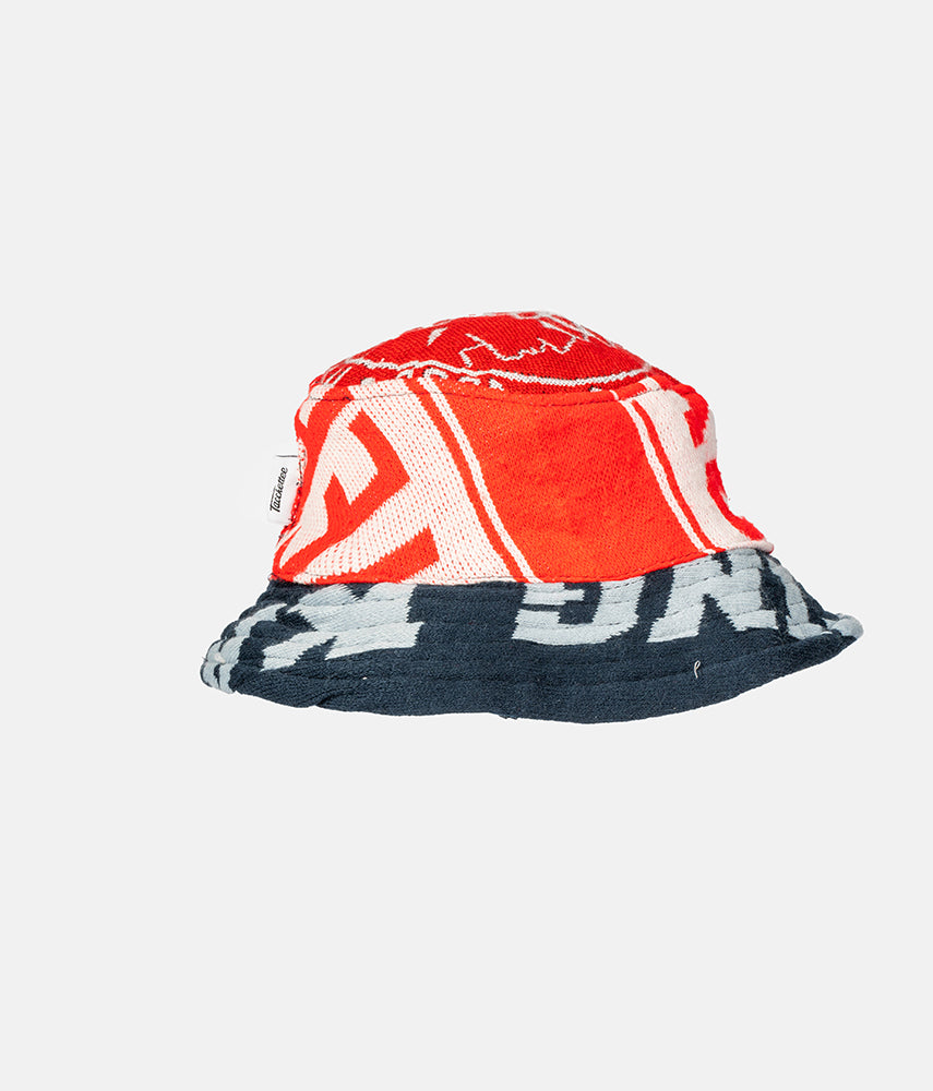 RECUPERO 22di25 Pre-loved scarves custom bucket hat