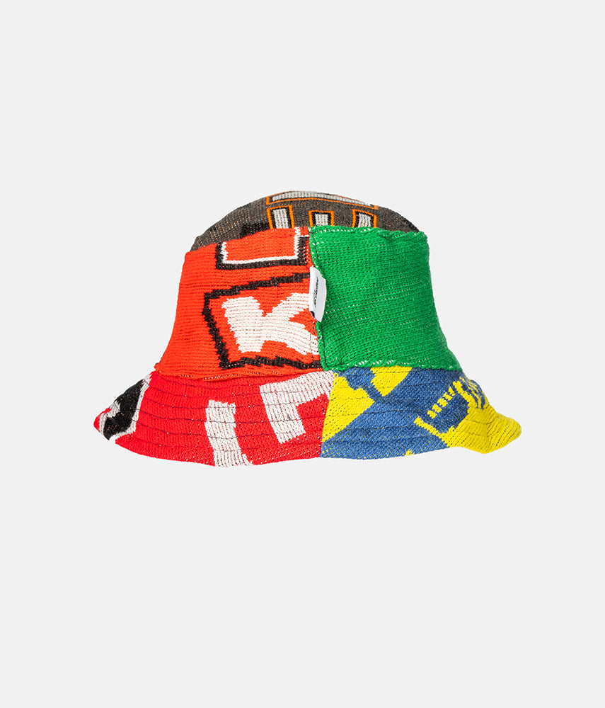 <tc>RECUPERO II, 1of25 Pre-loved scarves custom bucket hat</tc>