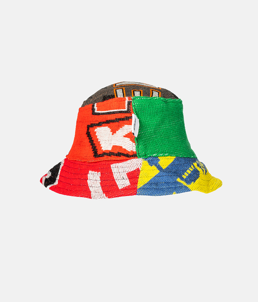 RECUPERO II, 1di25 Pre-loved scarves custom bucket hat