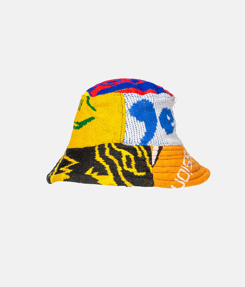 RECUPERO 24di25 Pre-loved scarves custom bucket hat