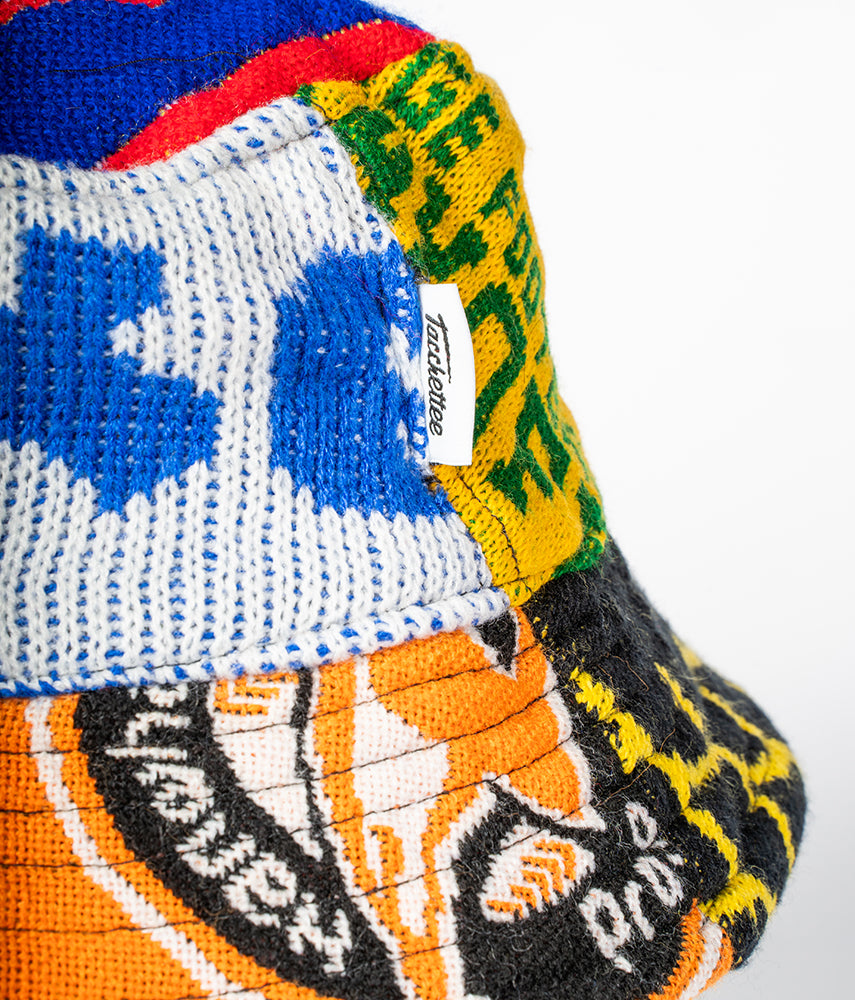 <tc>RECUPERO 24of25 Pre-loved scarves custom bucket hat</tc>