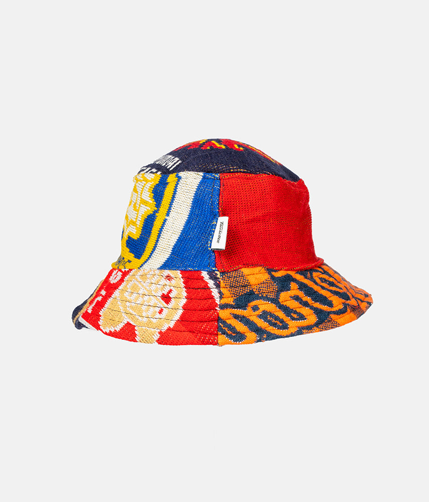 <tc>RECUPERO 25of25 Pre-loved scarves custom bucket hat</tc>
