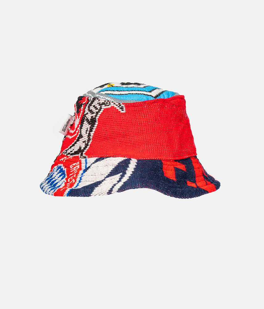 <tc>RECUPERO II, 2of25 Pre-loved scarves custom bucket hat</tc>