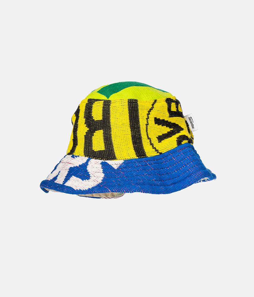 <tc>RECUPERO 23of25 Pre-loved scarves custom bucket hat</tc>