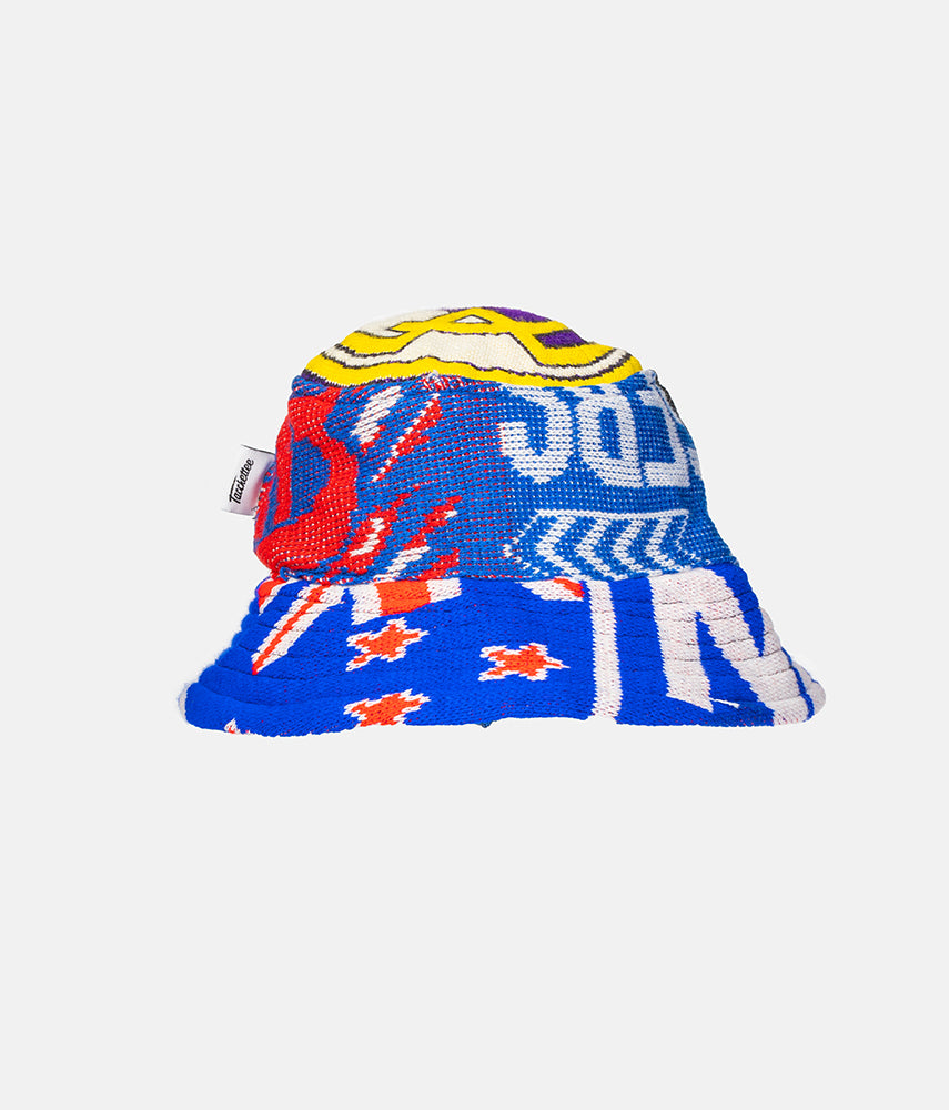 RECUPERO II, 4di25 Pre-loved scarves custom bucket hat