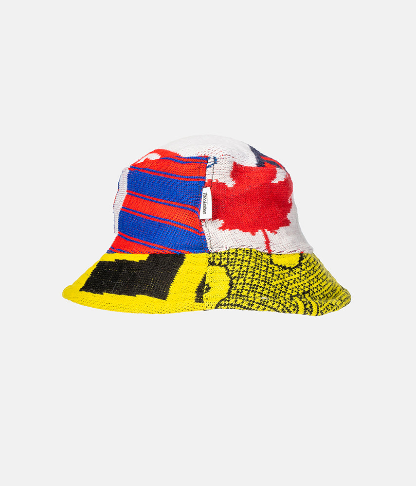 RECUPERO II, 6di25 Pre-loved scarves custom bucket hat