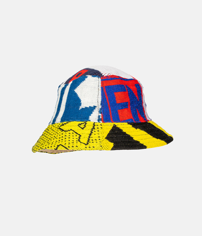 RECUPERO II, 6di25 Pre-loved scarves custom bucket hat