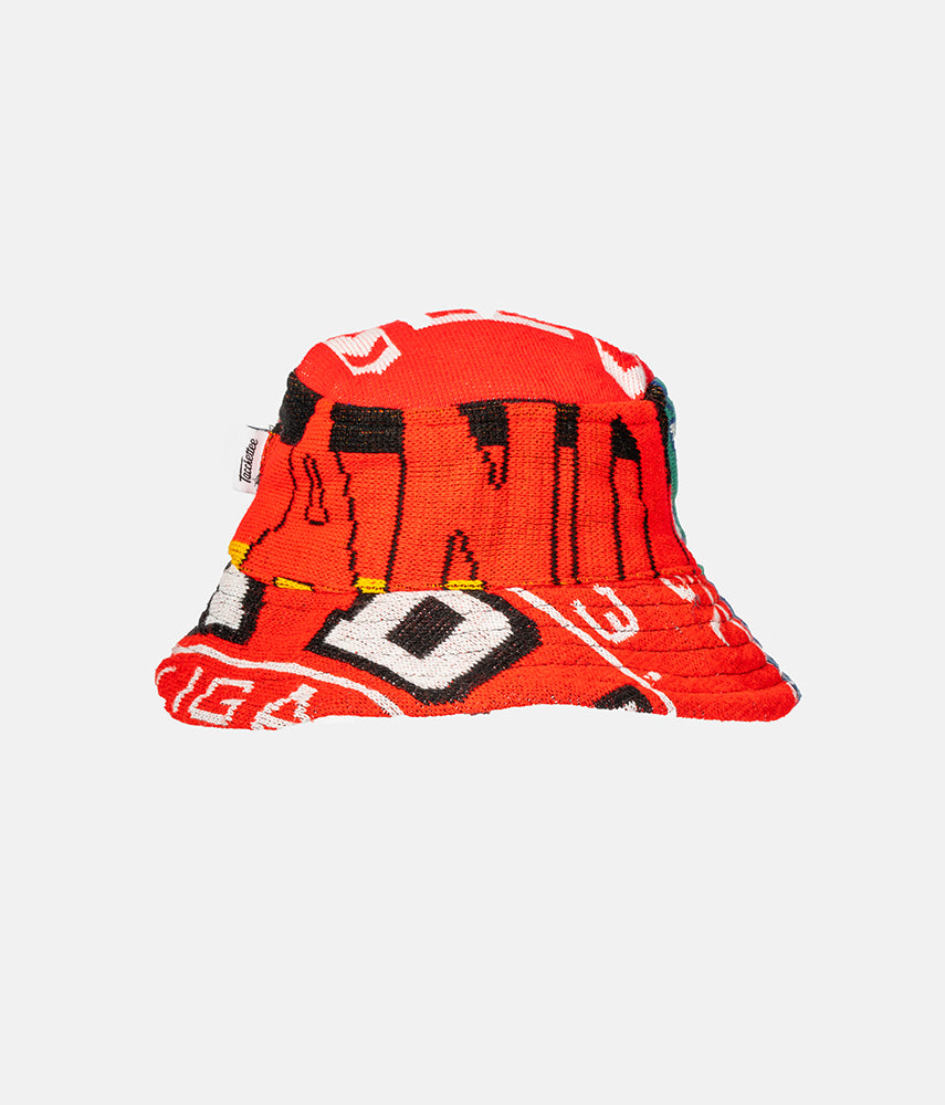 <tc>RECUPERO II, 8of25 Pre-loved scarves custom bucket hat</tc>