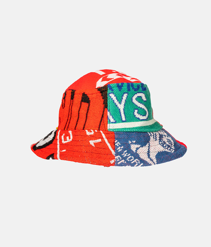 <tc>RECUPERO II, 8of25 Pre-loved scarves custom bucket hat</tc>