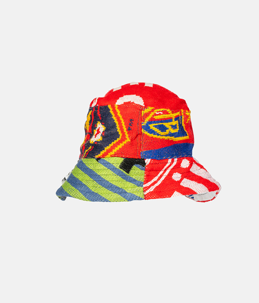 <tc>RECUPERO II, 9of25 Pre-loved scarves custom bucket hat</tc>