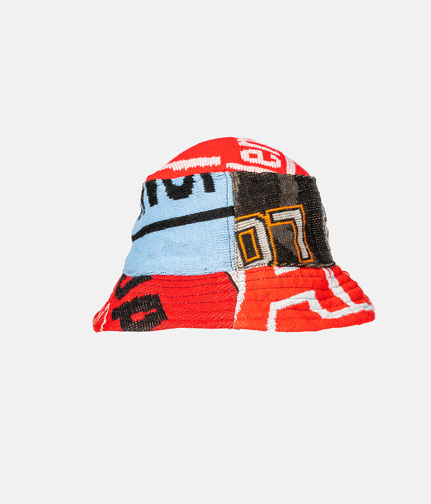 <tc>RECUPERO II, 10of25 Pre-loved scarves custom bucket hat</tc>