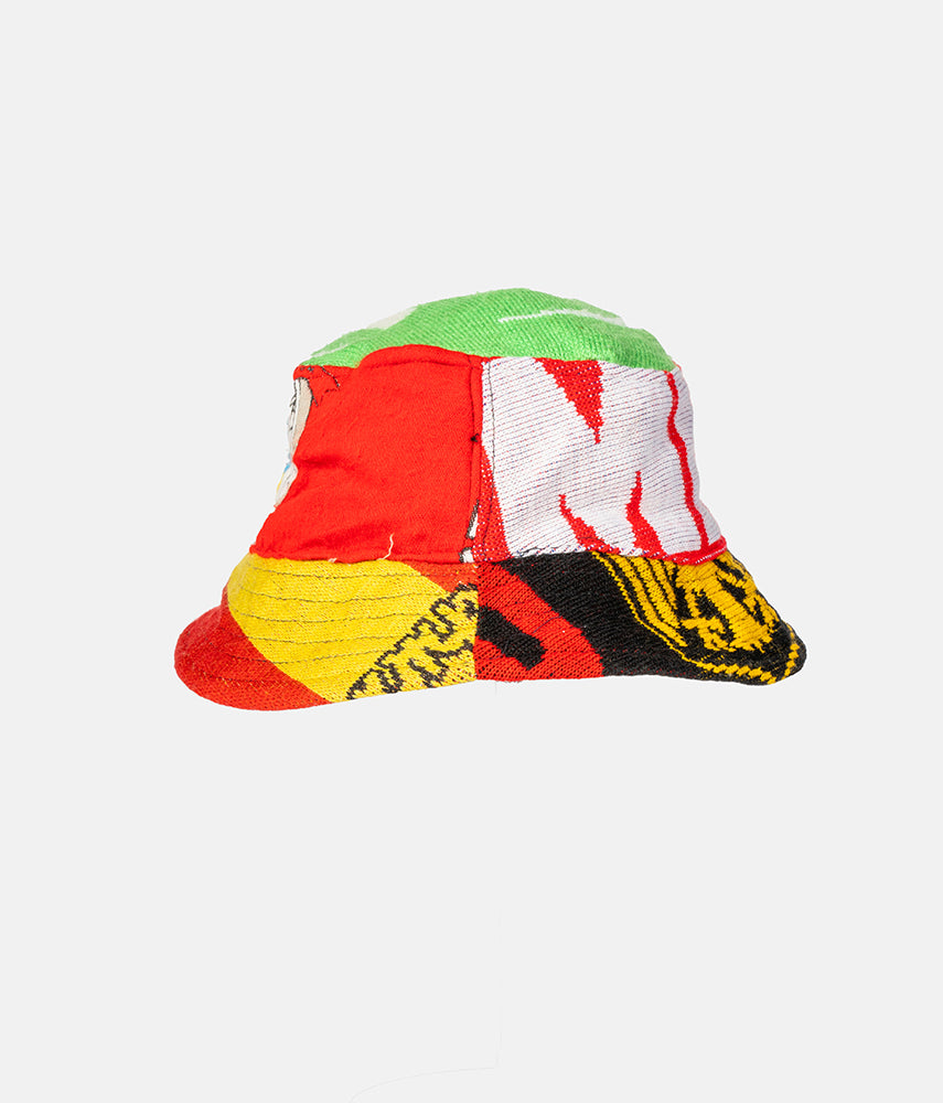 RECUPERO II, 12di25 Pre-loved scarves custom bucket hat