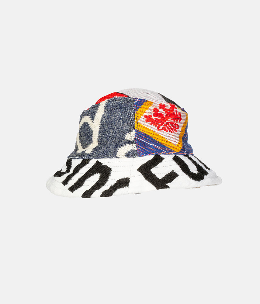 RECUPERO II, 13di25 Pre-loved scarves custom bucket hat