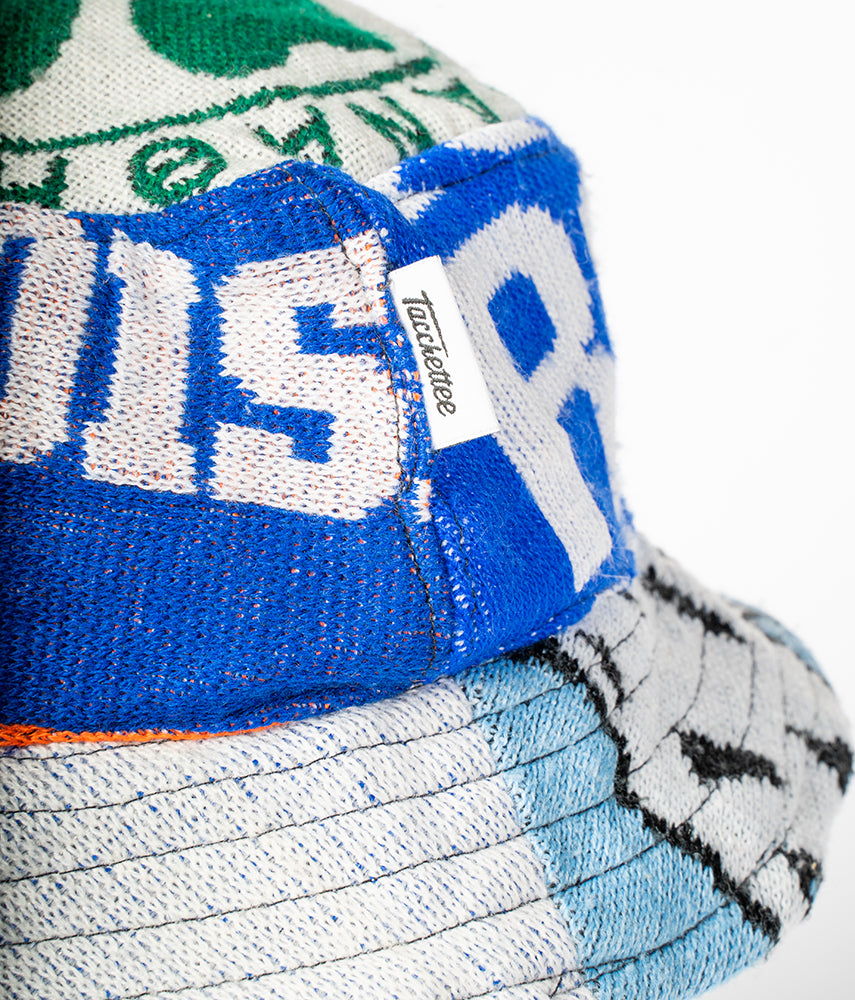 RECUPERO II, 17di25 Pre-loved scarves custom bucket hat