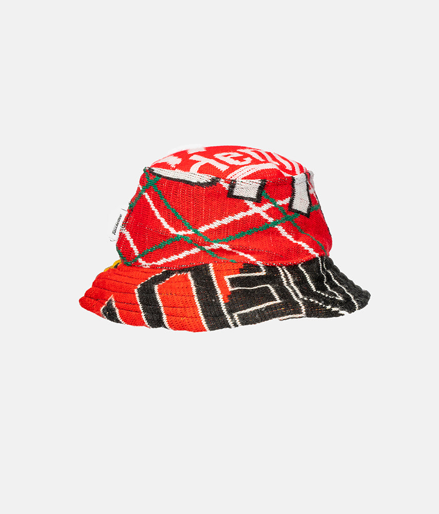 RECUPERO II, 19di25 Pre-loved scarves custom bucket hat