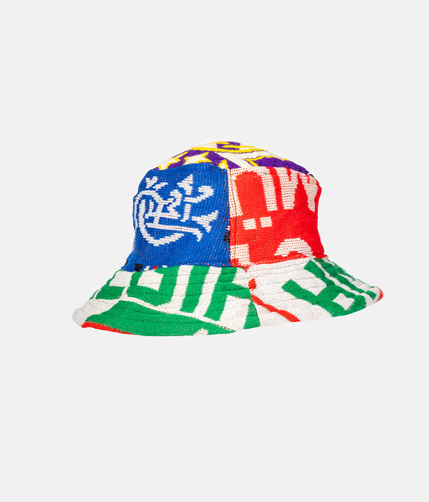 <tc>RECUPERO II, 20of25 Pre-loved scarves custom bucket hat</tc>