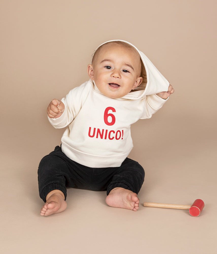6 UNICO! Baby Felpa Cappuccio