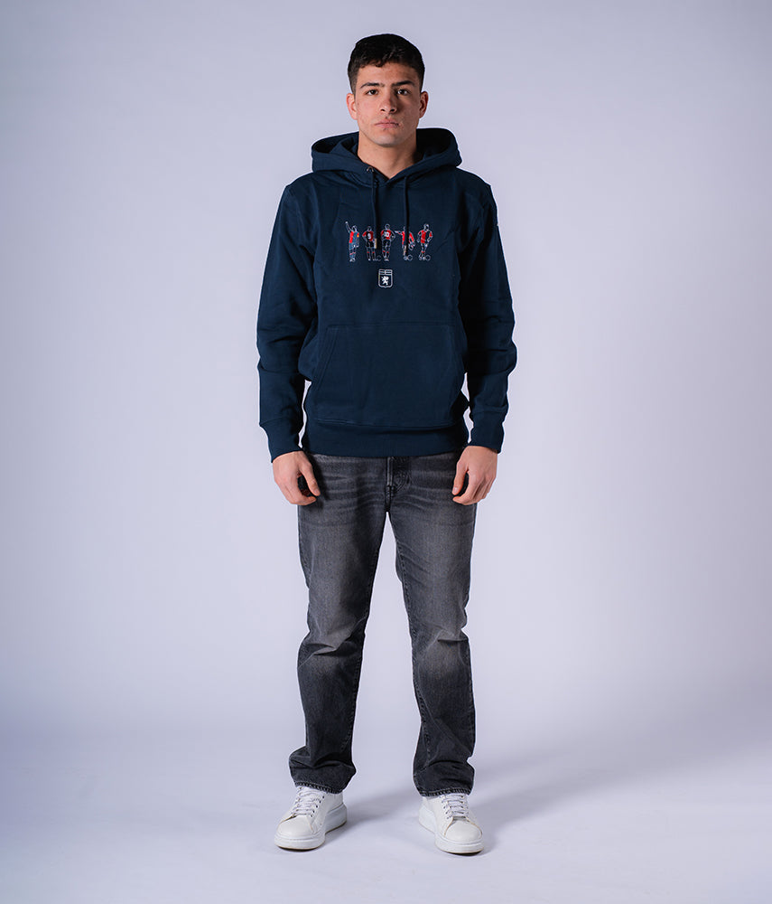 90'S LEGENDS Felpa cappuccio Genoa x Kappa x Tacchettee