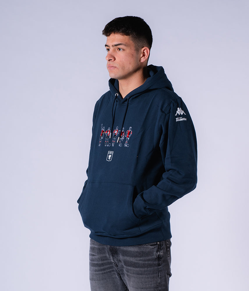 90'S LEGENDS Felpa cappuccio Genoa x Kappa x Tacchettee