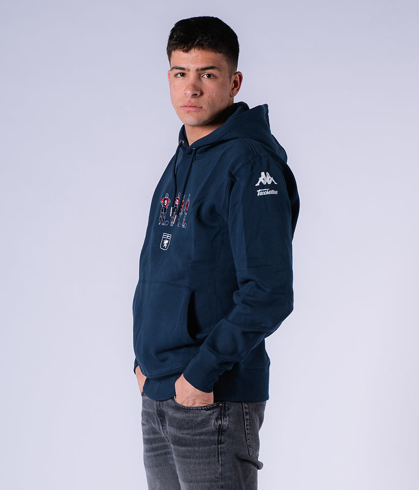 90'S LEGENDS Felpa cappuccio Genoa x Kappa x Tacchettee