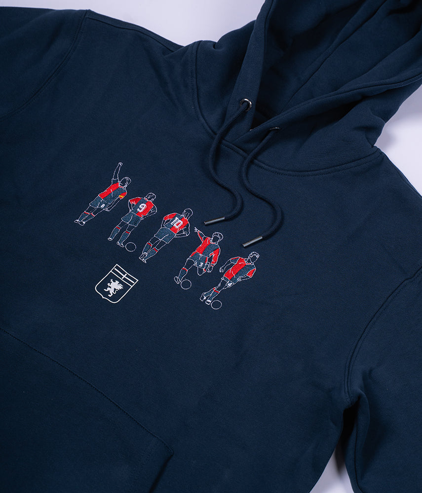 90'S LEGENDS Felpa cappuccio Genoa x Kappa x Tacchettee