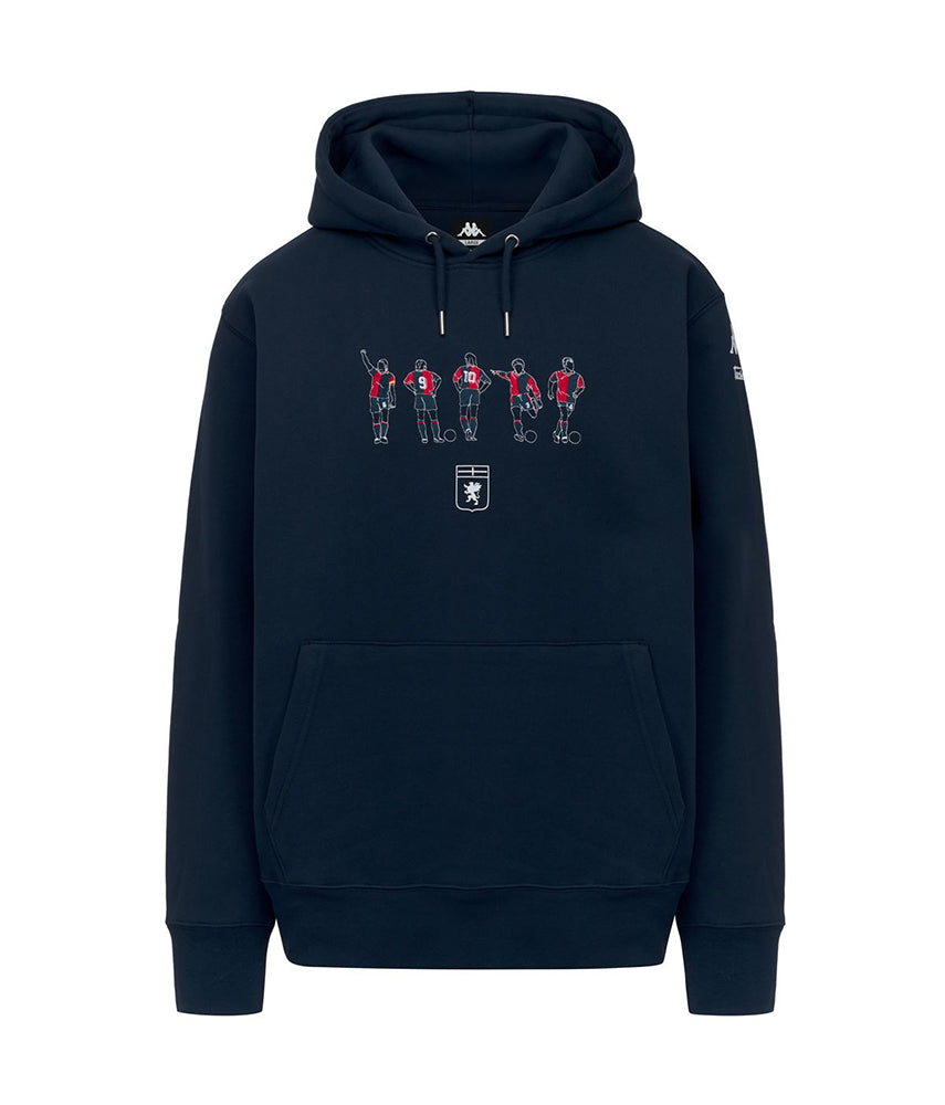 90'S LEGENDS Felpa cappuccio Genoa x Kappa x Tacchettee