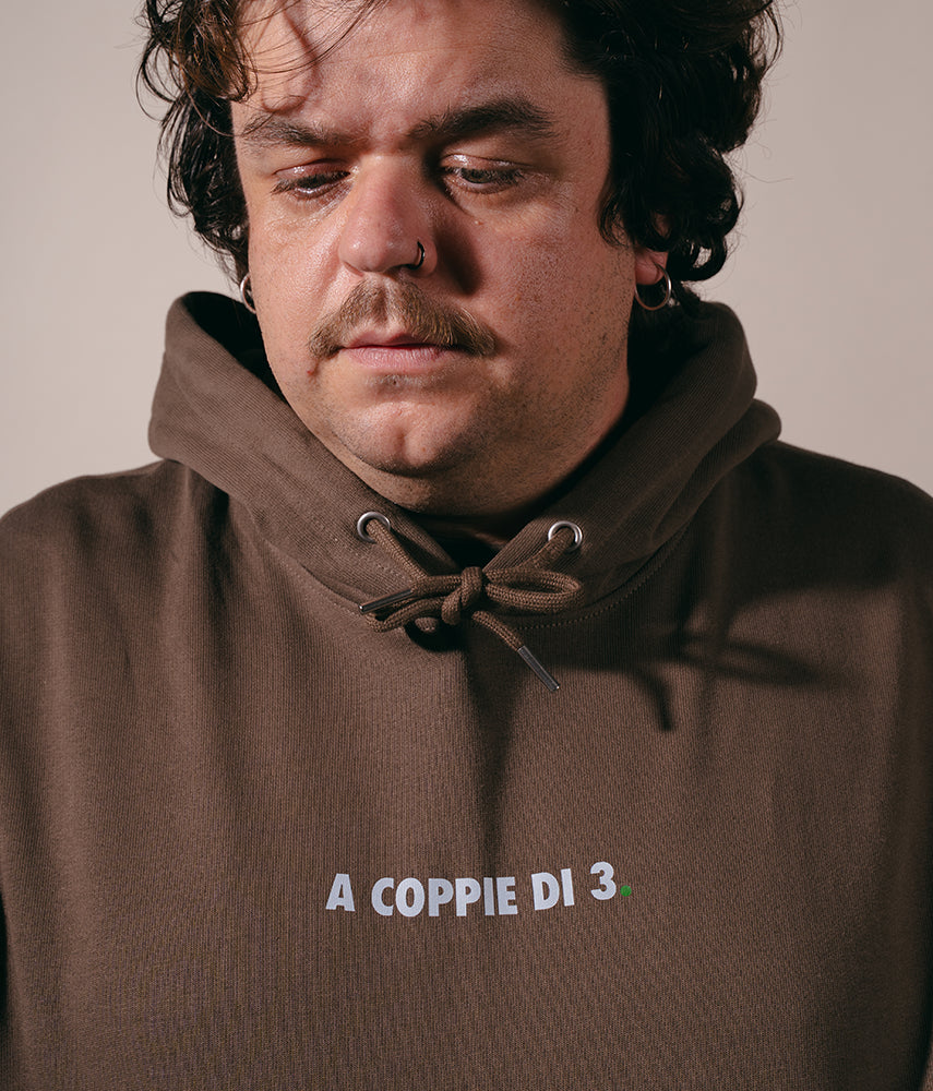 A COPPIE DI 3. Felpa cappuccio