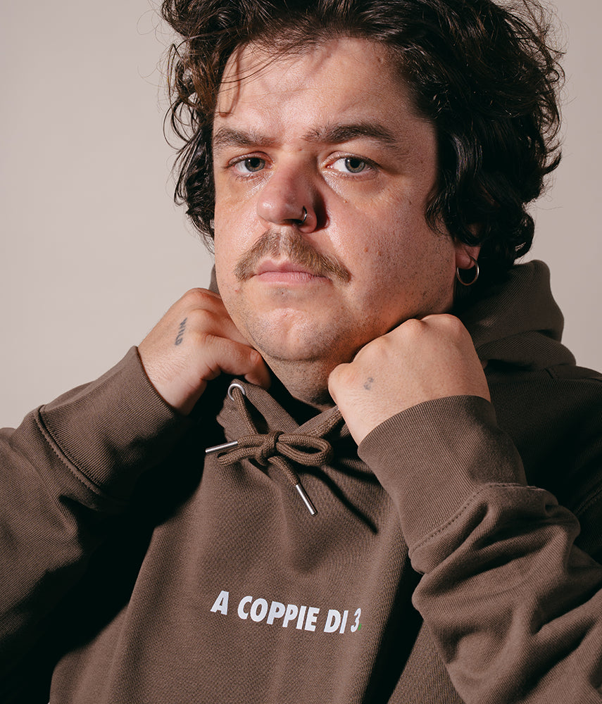 A COPPIE DI 3. Felpa cappuccio